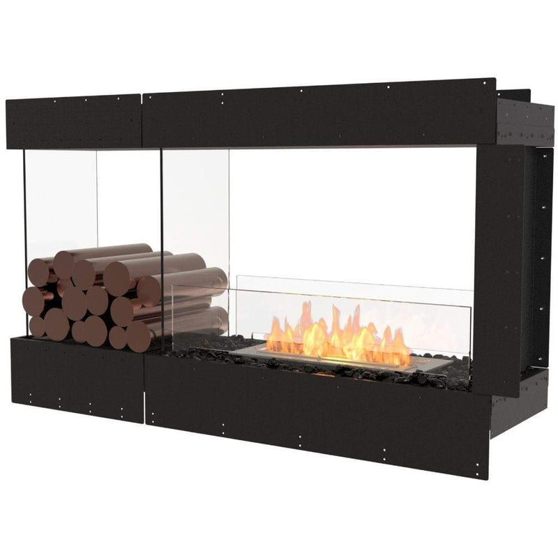 MAD Design Group EcoSmart Fire 55" Flex 50PN Peninsula Ethanol Fireplace Insert with Decorative Box by - Detail View
