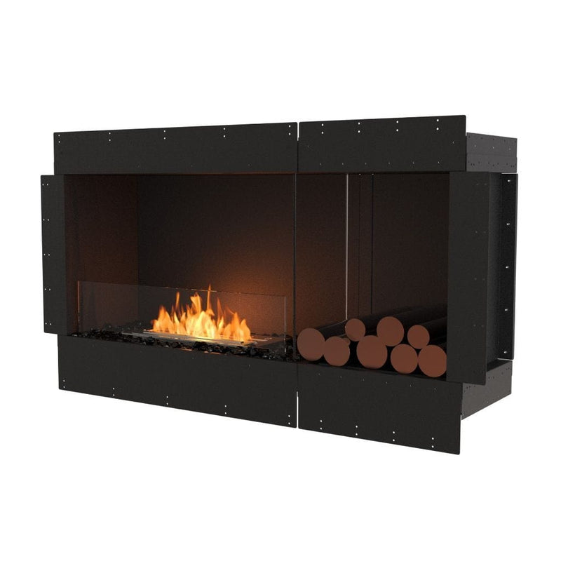MAD Design Group EcoSmart Fire 57" Flex 50SS Single Sided Ethanol Fireplace Insert with Decorative Box by - Rear View