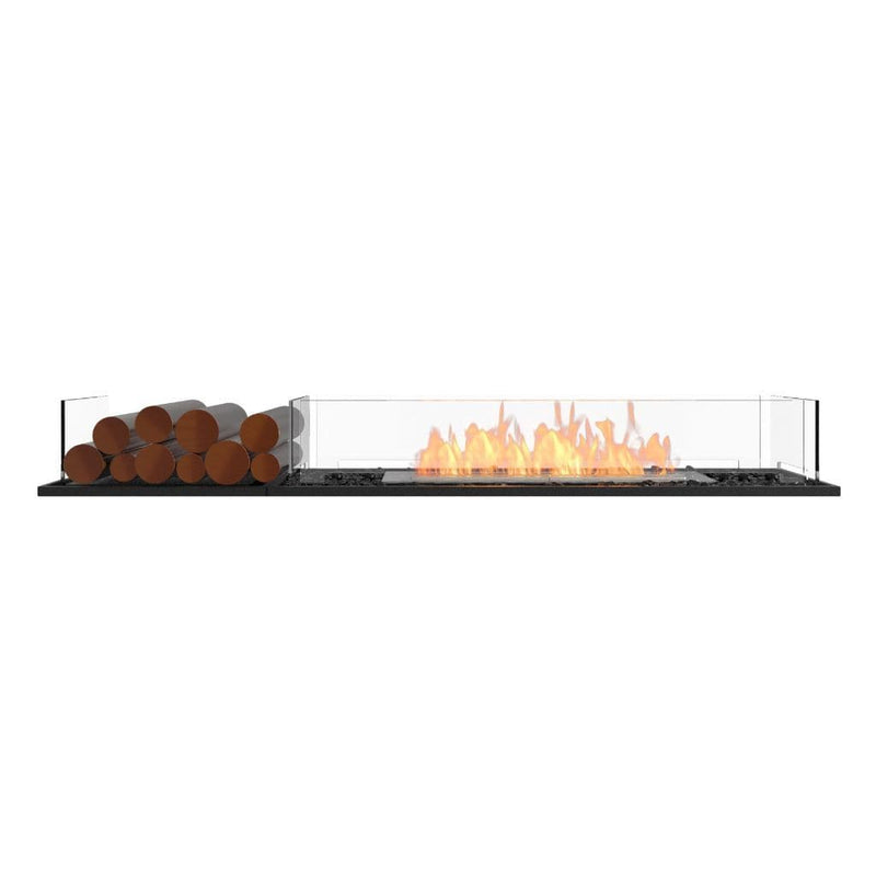 MAD Design Group EcoSmart Fire 63" Flex 60BN Bench Ethanol Fireplace Insert with Decorative Box by