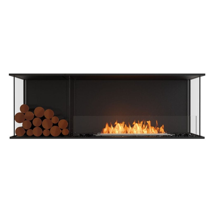 MAD Design Group EcoSmart Fire 63" Flex 60BY Bay Ethanol Fireplace Insert with Decorative Box by