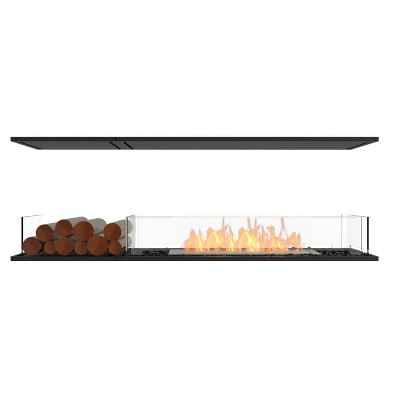 MAD Design Group EcoSmart Fire 63" Flex 60IL Island Ethanol Fireplace Insert with Decorative Box by