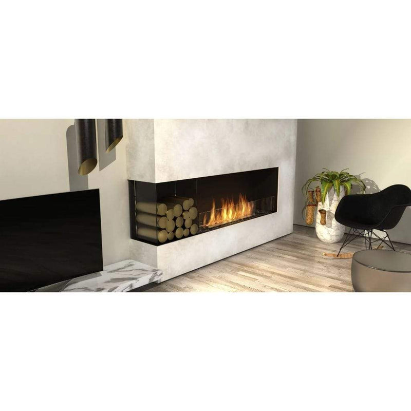MAD Design Group EcoSmart Fire 65" Flex 60LC/60RC Ethanol Fireplace Insert with Decorative Box by - Side View