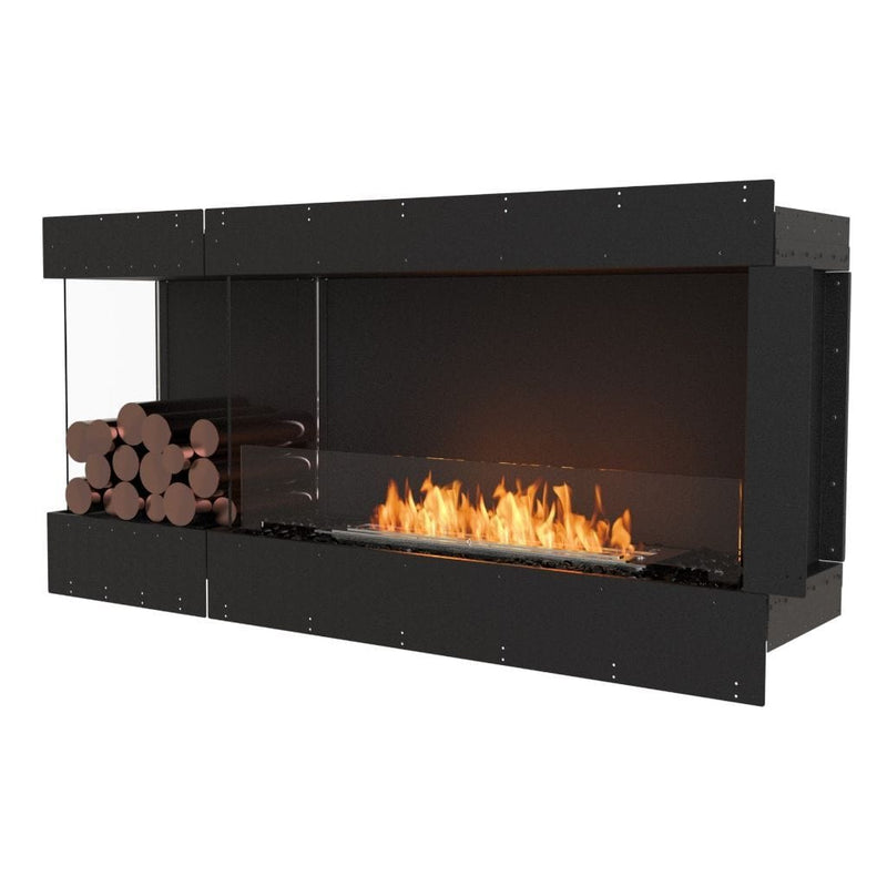 MAD Design Group EcoSmart Fire 65" Flex 60LC/60RC Ethanol Fireplace Insert with Decorative Box by - Side View