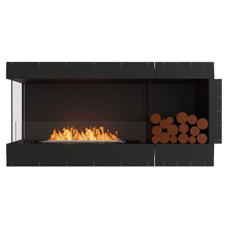 MAD Design Group EcoSmart Fire 65" Flex 60LC/60RC Ethanol Fireplace Insert with Decorative Box by - Rear View