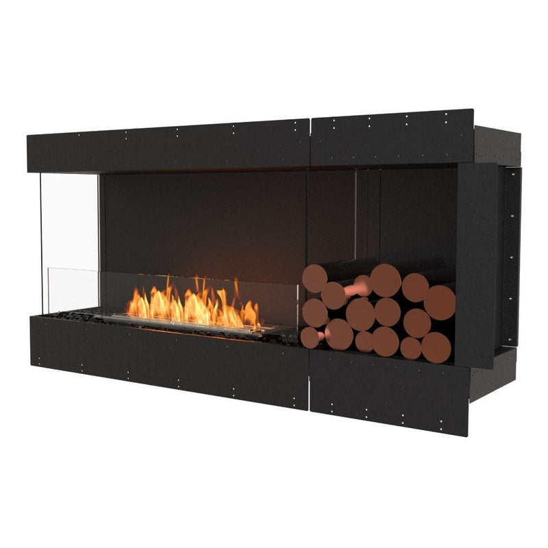 MAD Design Group EcoSmart Fire 65" Flex 60LC/60RC Ethanol Fireplace Insert with Decorative Box by - Dimensions