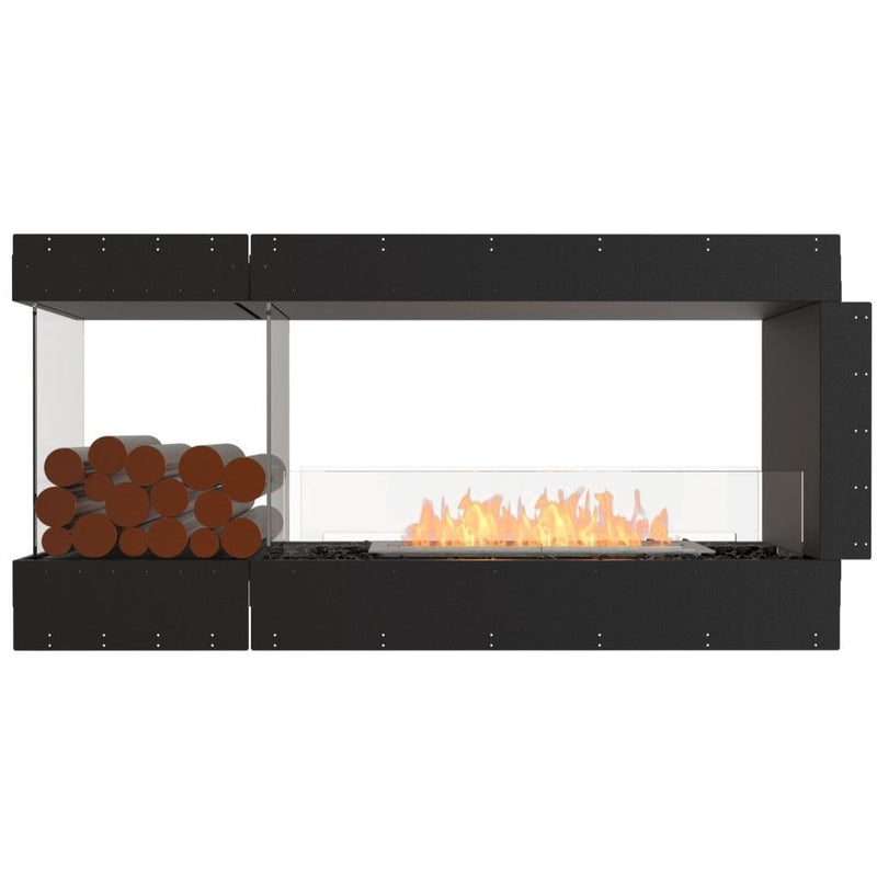 MAD Design Group EcoSmart Fire 65" Flex 60PN Peninsula Ethanol Fireplace Insert with Decorative Box by - Alternate View