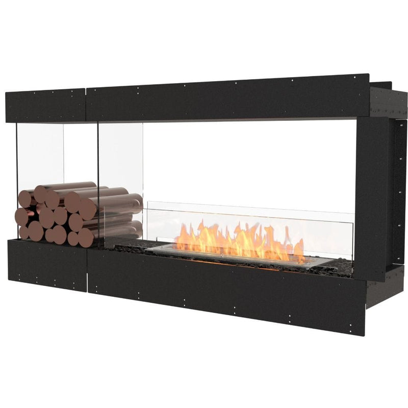 MAD Design Group EcoSmart Fire 65" Flex 60PN Peninsula Ethanol Fireplace Insert with Decorative Box by - Detail View