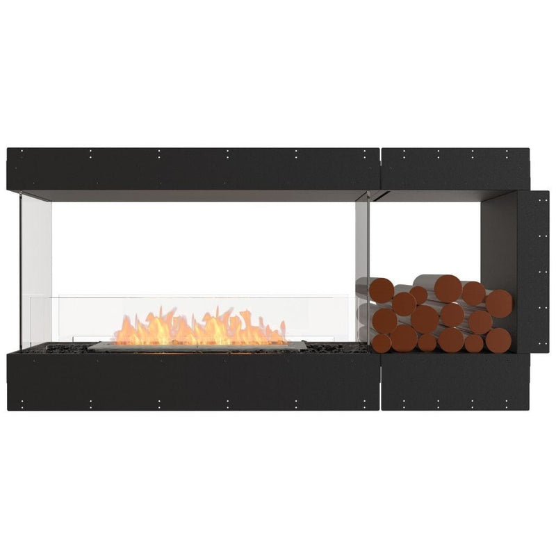 MAD Design Group EcoSmart Fire 65" Flex 60PN Peninsula Ethanol Fireplace Insert with Decorative Box by - Close-Up