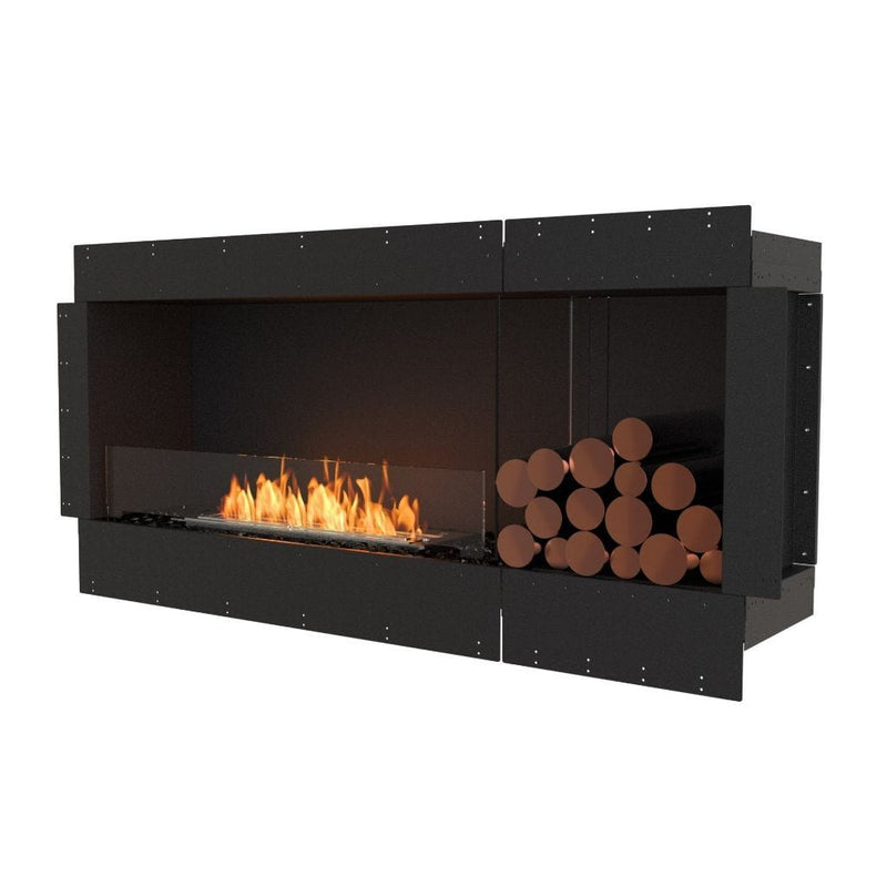 MAD Design Group EcoSmart Fire 67" Flex 60SS Single Sided Ethanol Fireplace Insert with Decorative Box by - Rear View