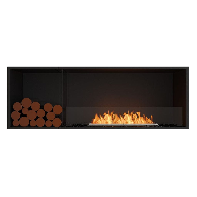 MAD Design Group EcoSmart Fire 67" Flex 60SS Single Sided Ethanol Fireplace Insert with Decorative Box by