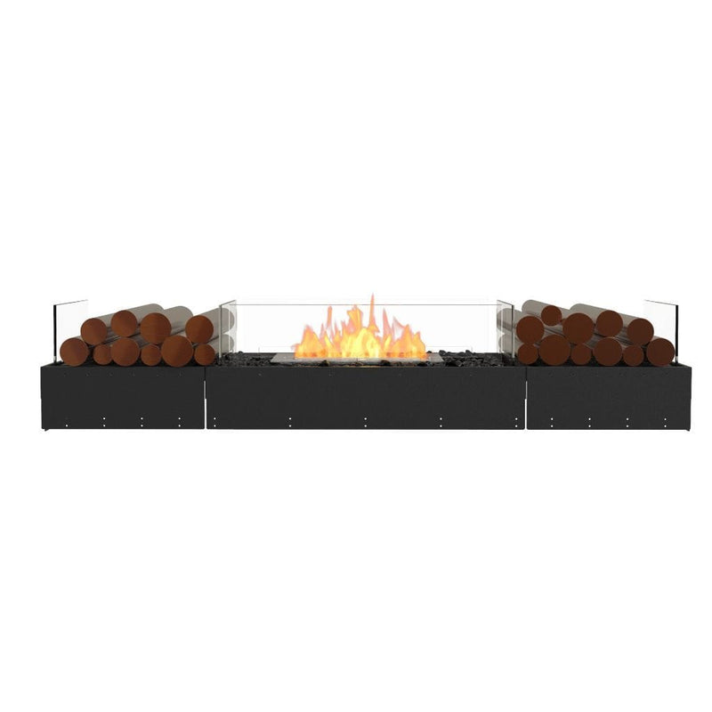 MAD Design Group EcoSmart Fire 71" Flex 68BN Bench Fireplace Insert with Decorative Box by - Close-Up
