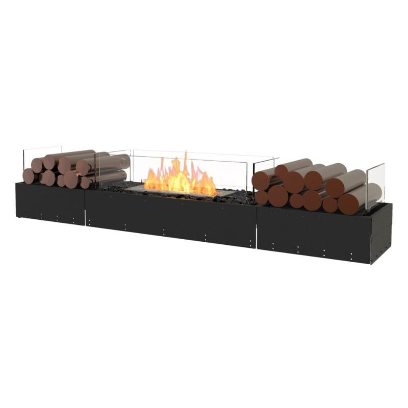 MAD Design Group EcoSmart Fire 71" Flex 68BN Bench Fireplace Insert with Decorative Box by - Rear View