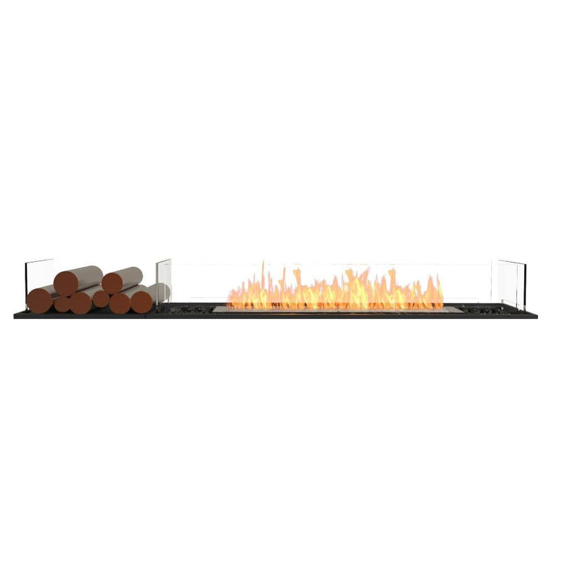 MAD Design Group EcoSmart Fire 71" Flex 68BN Bench Fireplace Insert with Decorative Box by