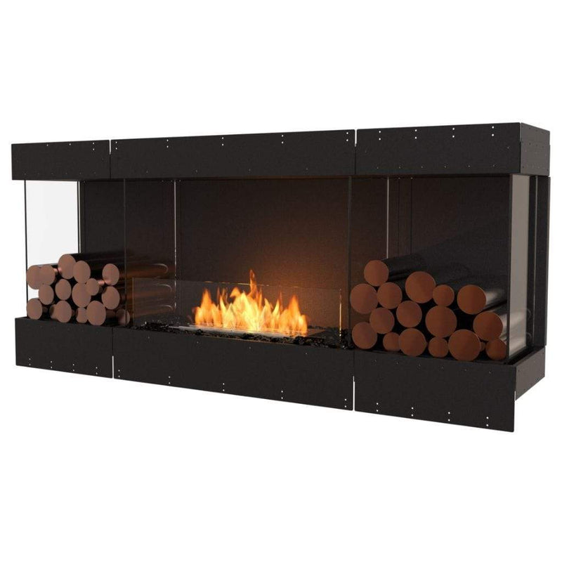 MAD Design Group EcoSmart Fire 71" Flex 68BY Bay Ethanol Fireplace Insert with Decorative Box by - Components View
