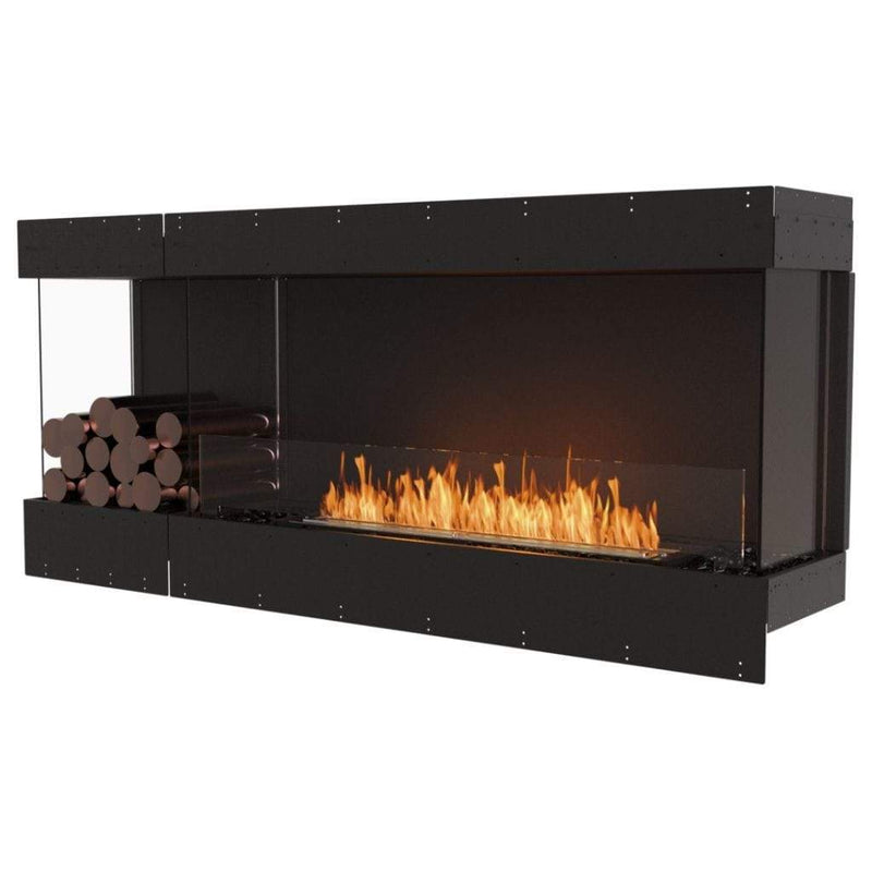 MAD Design Group EcoSmart Fire 71" Flex 68BY Bay Ethanol Fireplace Insert with Decorative Box by - Detail View