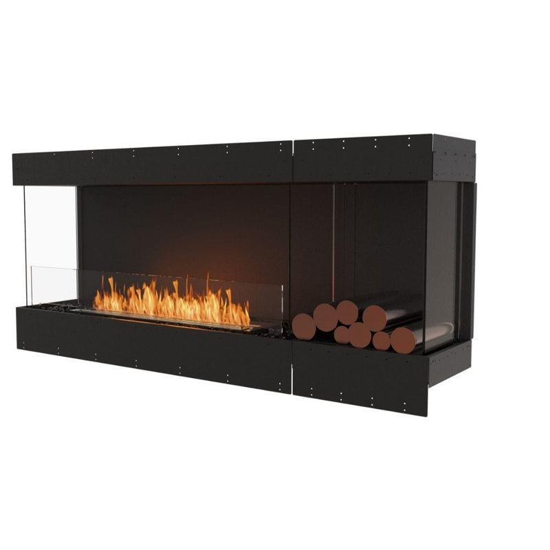 MAD Design Group EcoSmart Fire 71" Flex 68BY Bay Ethanol Fireplace Insert with Decorative Box by - Rear View