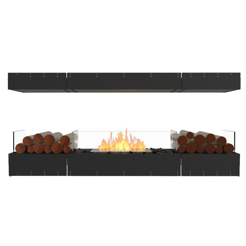 MAD Design Group EcoSmart Fire 71" Flex 68IL Island Fireplace Insert with Decorative Box by - Close-Up