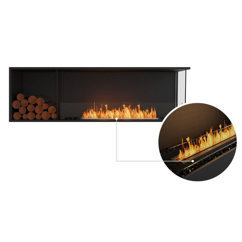 MAD Design Group EcoSmart Fire 73" Flex 68LC/68RC Ethanol Fireplace Insert with Decorative Box by - Label View