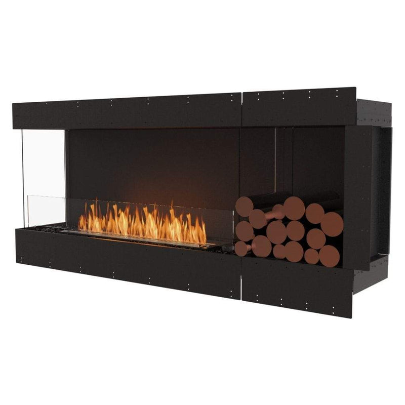 MAD Design Group EcoSmart Fire 73" Flex 68LC/68RC Ethanol Fireplace Insert with Decorative Box by - Rear View