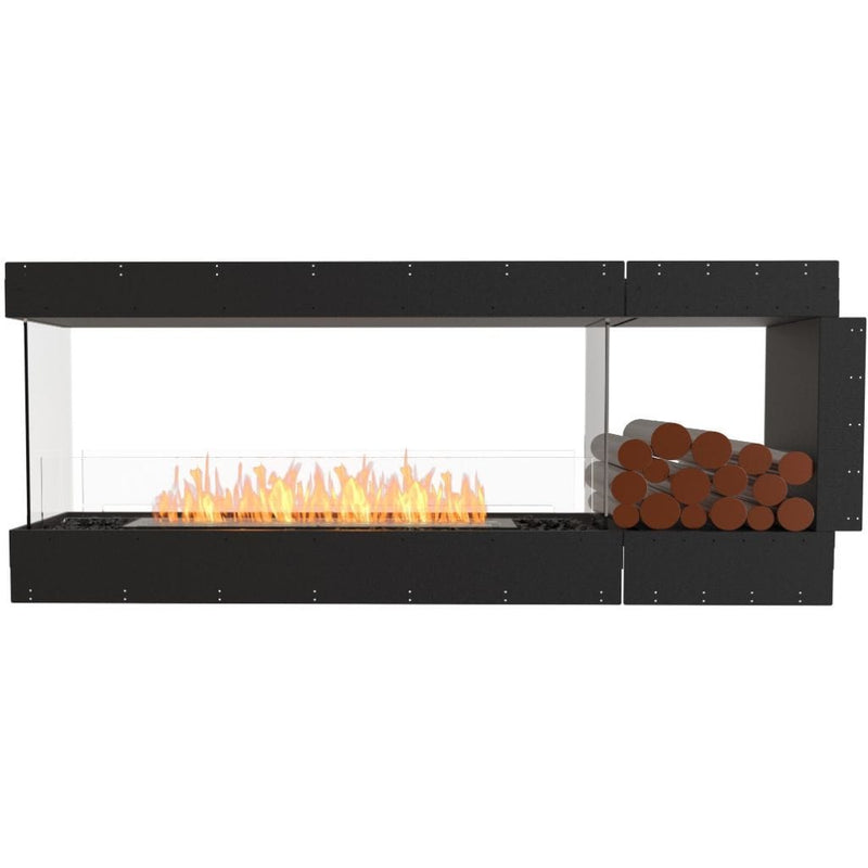 MAD Design Group EcoSmart Fire 73" Flex 68PN Peninsula Ethanol Fireplace Insert with Decorative Box by - Close-Up