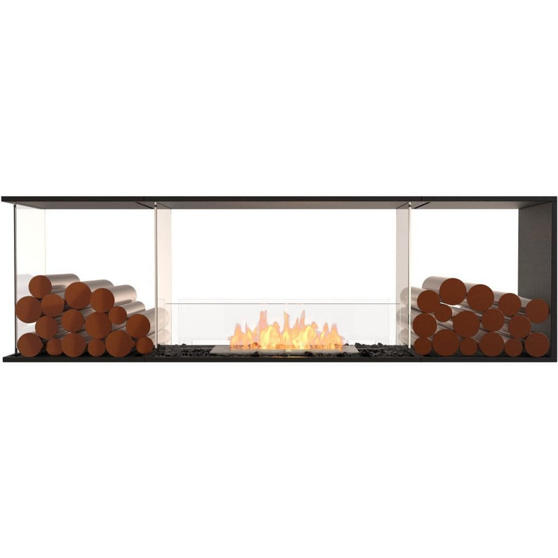 MAD Design Group EcoSmart Fire 73" Flex 68PN Peninsula Ethanol Fireplace Insert with Decorative Box by - Top View