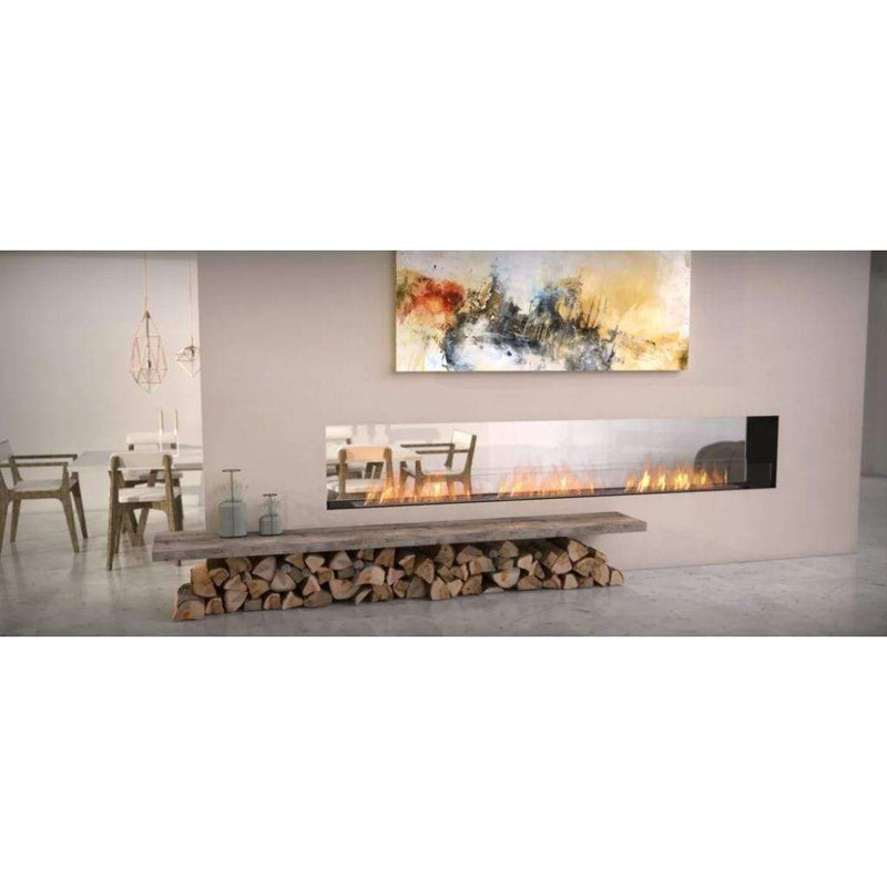 MAD Design Group EcoSmart Fire 76" Flex 68DB Double Sided Ethanol Fireplace Insert with Decorative Box by - Connection Detail