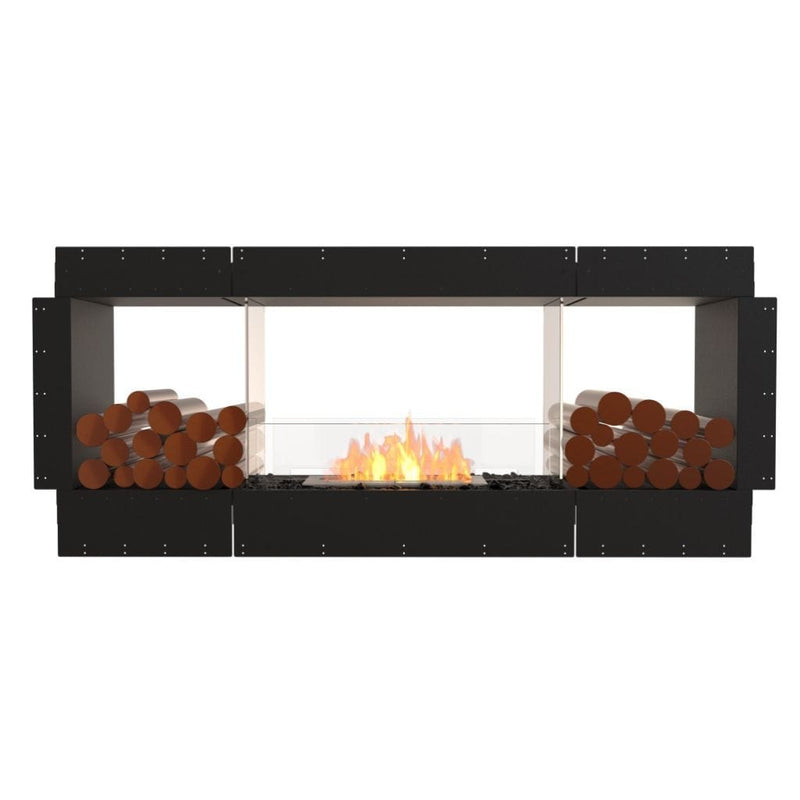 MAD Design Group EcoSmart Fire 76" Flex 68DB Double Sided Ethanol Fireplace Insert with Decorative Box by - Close-Up