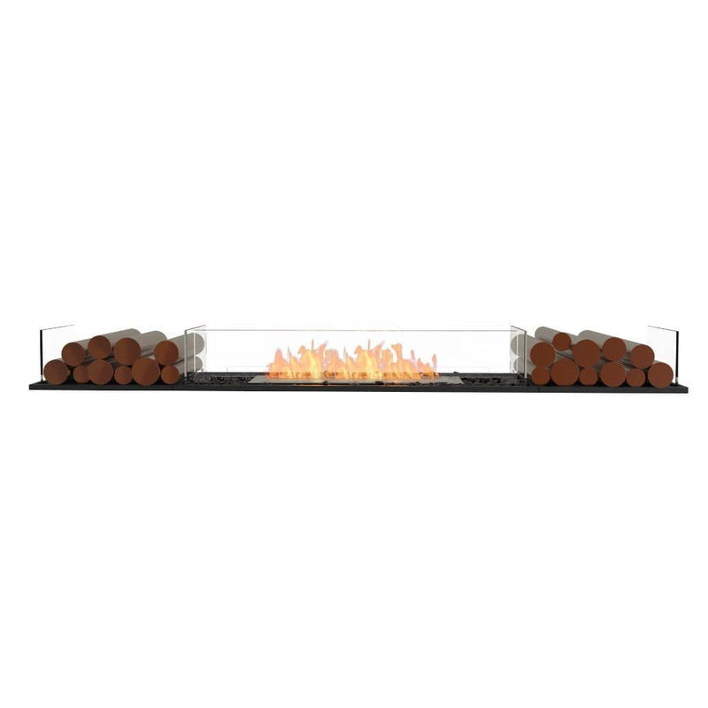 MAD Design Group EcoSmart Fire 81" Flex 78BN Bench Ethanol Fireplace Insert with Decorative Box by