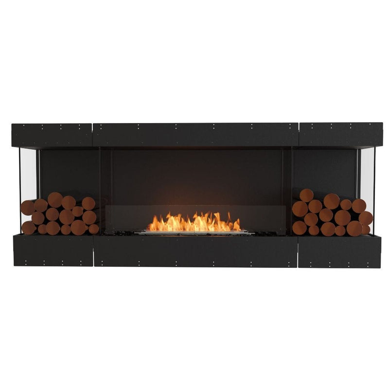 MAD Design Group EcoSmart Fire 81" Flex 78BY Bay Ethanol Fireplace Insert with Decorative Box by - Alternate View