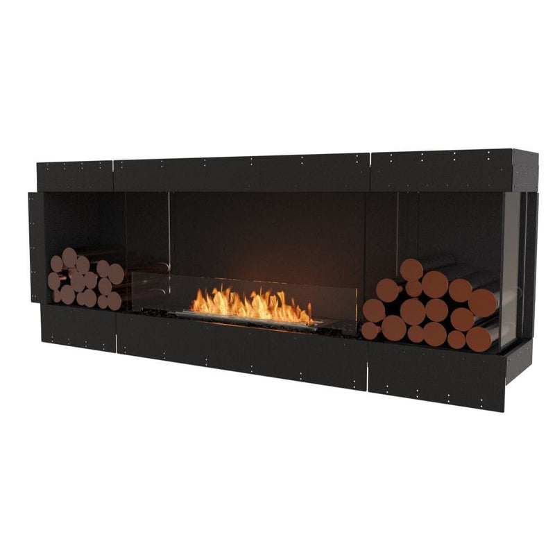 MAD Design Group EcoSmart Fire 83" Flex 78LC/78RC Ethanol Fireplace Insert with Decorative Box by - Rear View