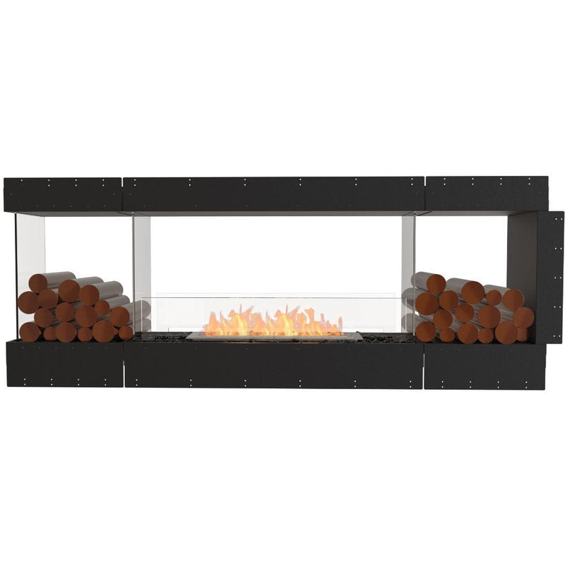 MAD Design Group EcoSmart Fire 83" Flex 78PN Peninsula Ethanol Fireplace Insert with Decorative Box by - Alternate View