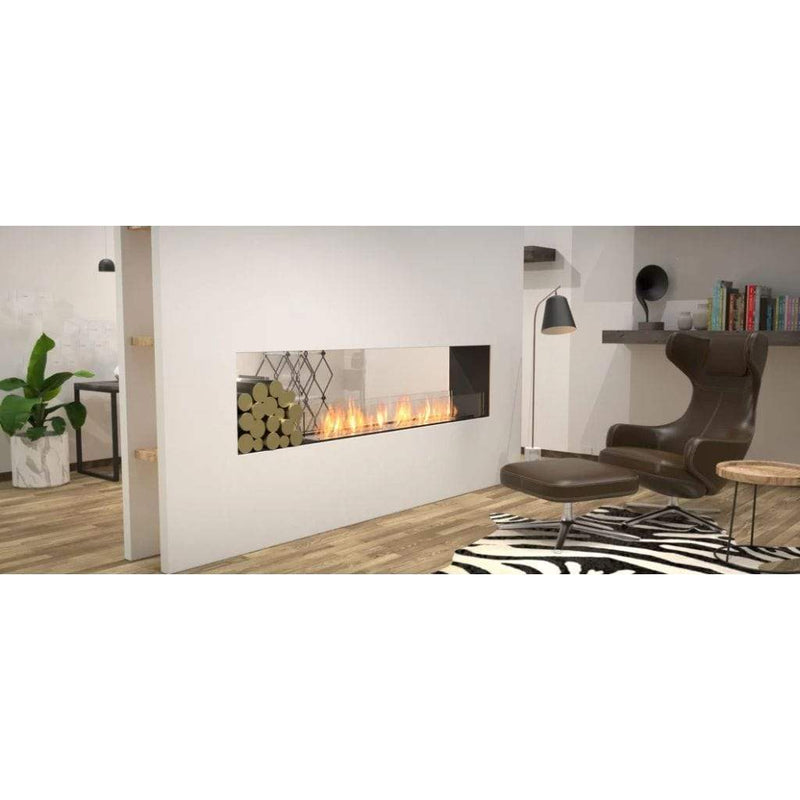 MAD Design Group EcoSmart Fire 86" Flex 78DB Double Sided Ethanol Fireplace Insert with Decorative Box by - Components View
