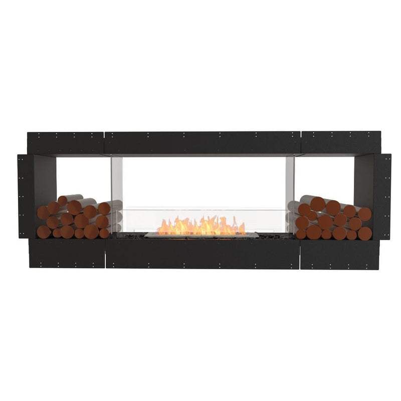 MAD Design Group EcoSmart Fire 86" Flex 78DB Double Sided Ethanol Fireplace Insert with Decorative Box by - Detail View