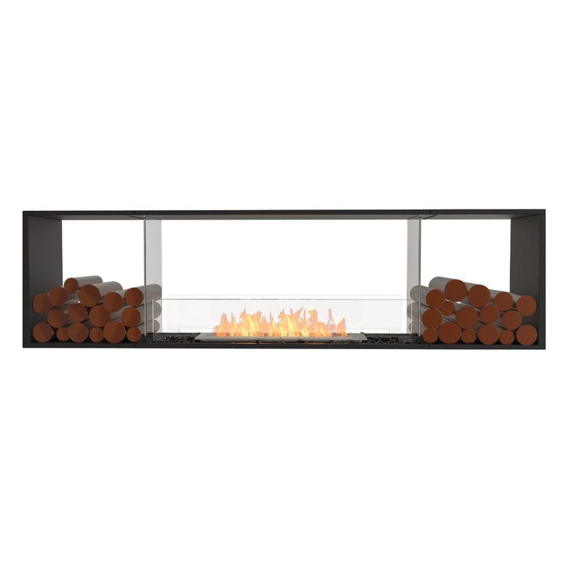 MAD Design Group EcoSmart Fire 86" Flex 78DB Double Sided Ethanol Fireplace Insert with Decorative Box by