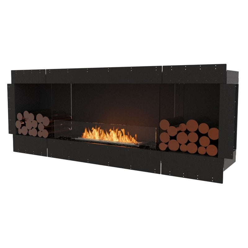MAD Design Group EcoSmart Fire 86" Flex 78SS Single Sided Ethanol Fireplace Insert with Decorative Box by - Detail View