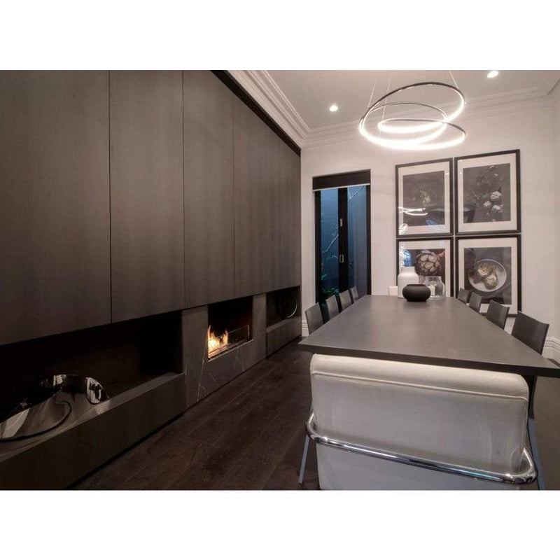 MAD Design Group EcoSmart Fire 86" Flex 78SS Single Sided Ethanol Fireplace Insert with Decorative Box by - Close-Up