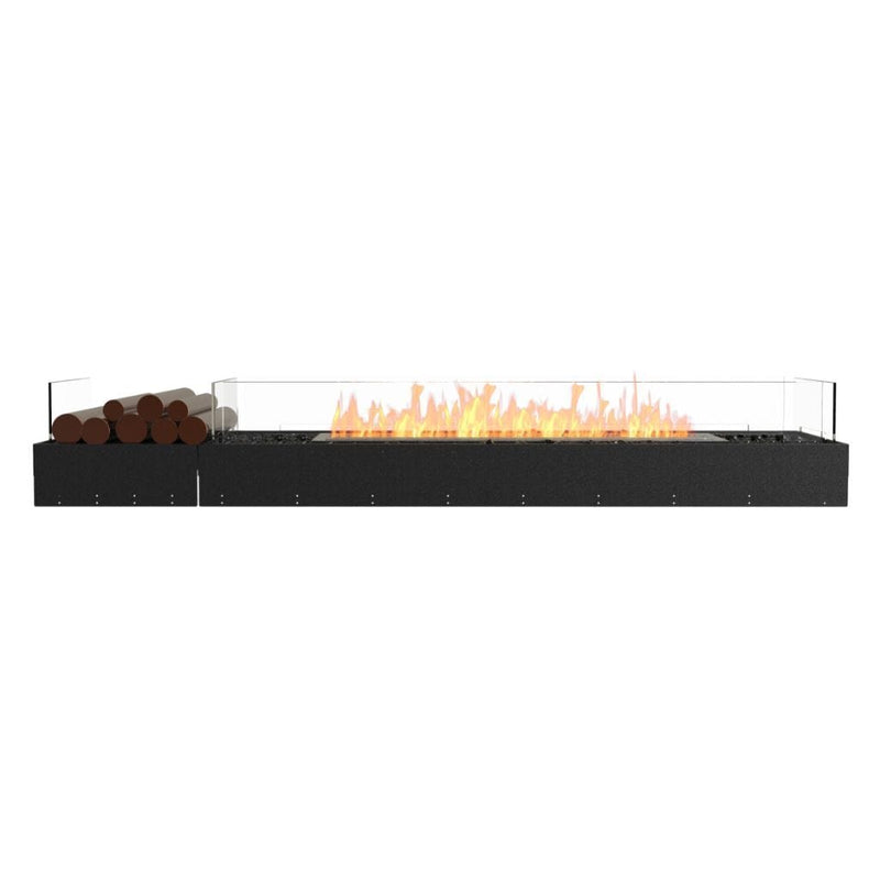 MAD Design Group EcoSmart Fire 89" Flex 86BN Bench Ethanol Fireplace Insert with Decorative Box by - Alternate View