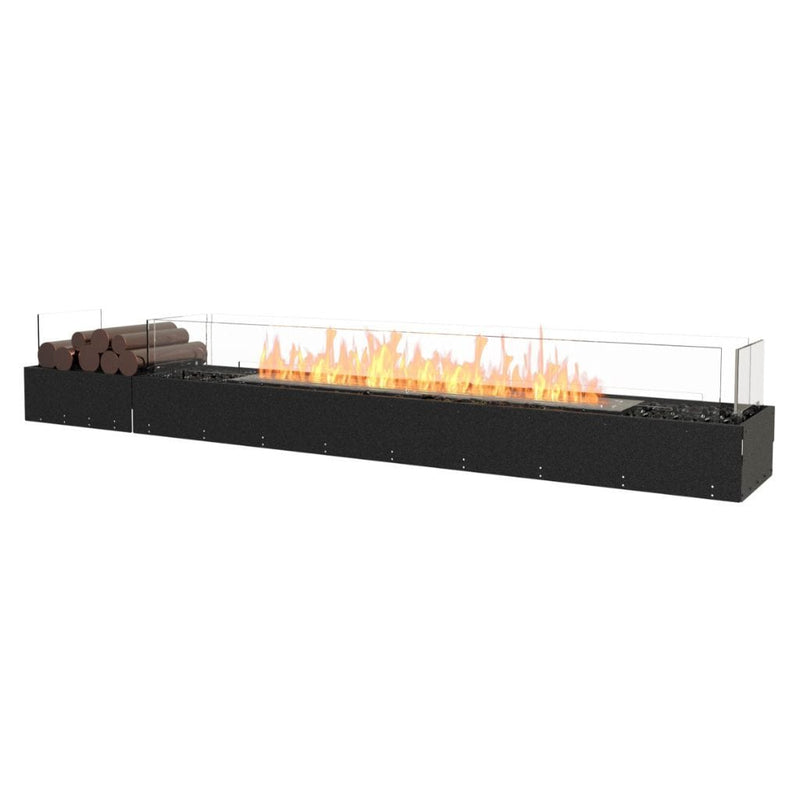 MAD Design Group EcoSmart Fire 89" Flex 86BN Bench Ethanol Fireplace Insert with Decorative Box by - Detail View