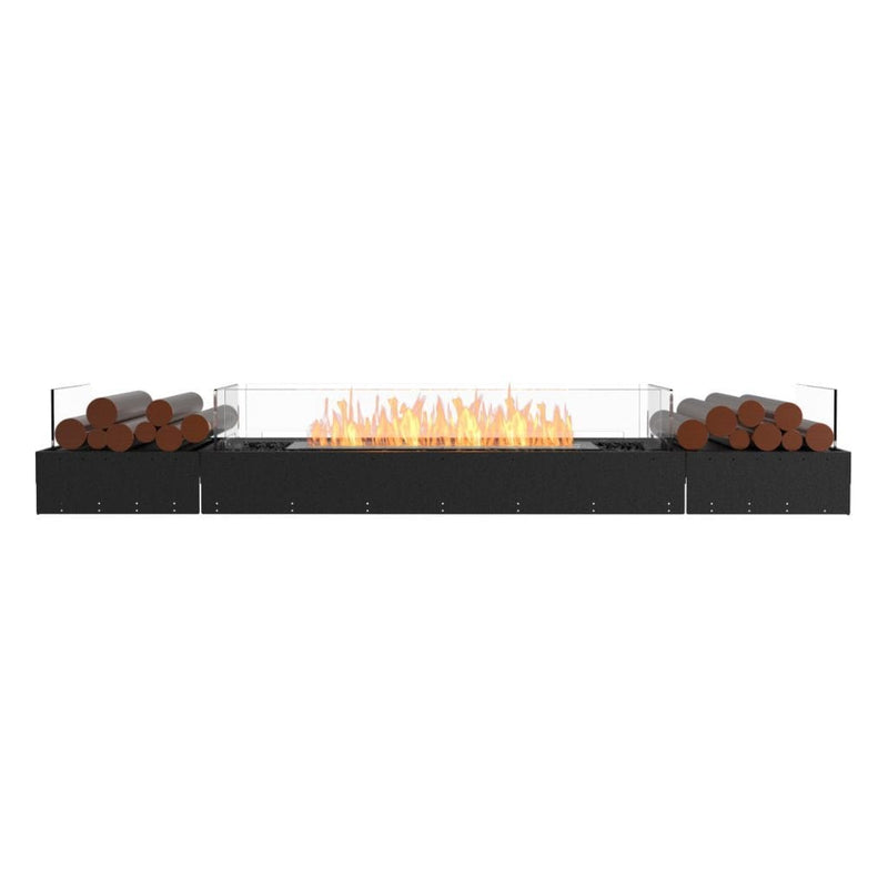 MAD Design Group EcoSmart Fire 89" Flex 86BN Bench Ethanol Fireplace Insert with Decorative Box by - Close-Up