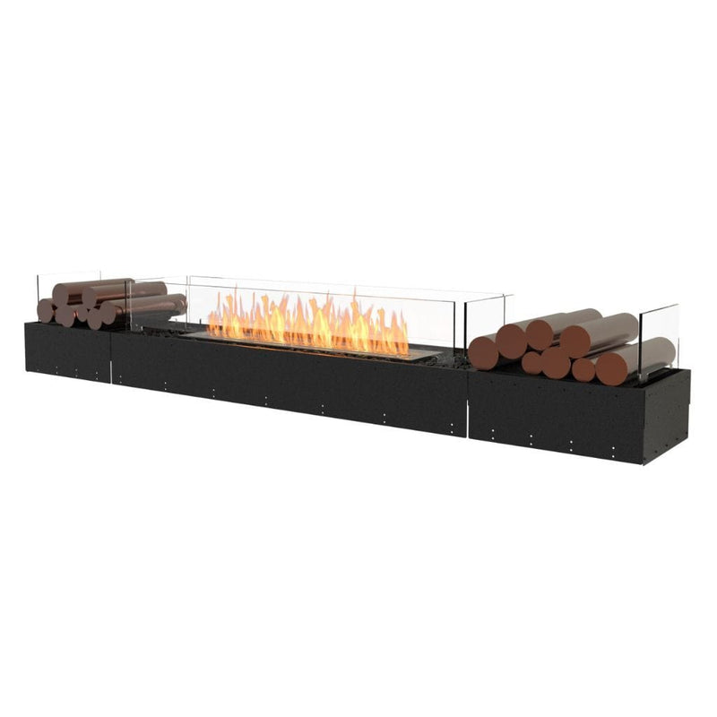 MAD Design Group EcoSmart Fire 89" Flex 86BN Bench Ethanol Fireplace Insert with Decorative Box by - Rear View