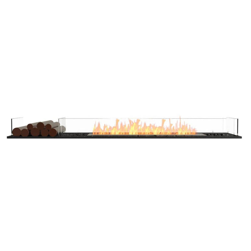 MAD Design Group EcoSmart Fire 89" Flex 86BN Bench Ethanol Fireplace Insert with Decorative Box by