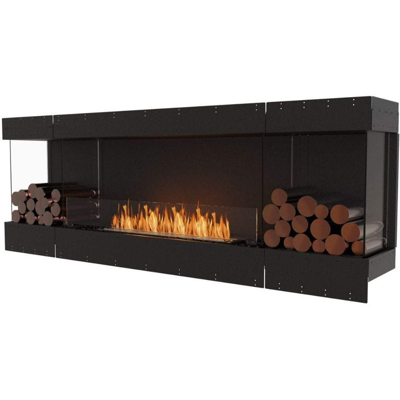 MAD Design Group EcoSmart Fire 89" Flex 86BY Bay Ethanol Fireplace Insert with Decorative Box by - Components View