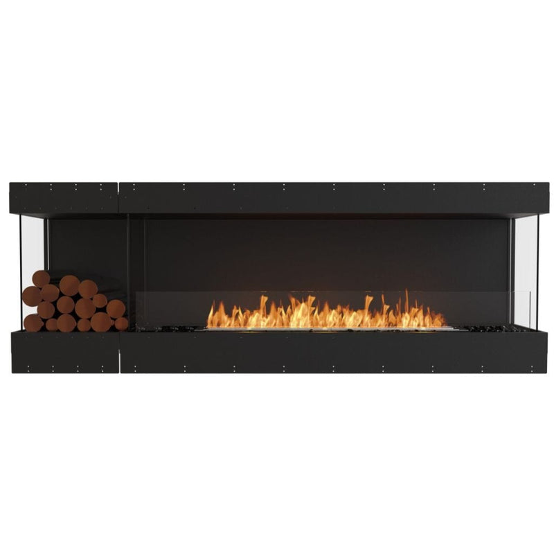 MAD Design Group EcoSmart Fire 89" Flex 86BY Bay Ethanol Fireplace Insert with Decorative Box by - Alternate View