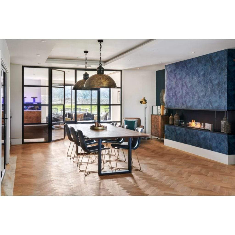MAD Design Group EcoSmart Fire 89" Flex 86BY Bay Ethanol Fireplace Insert with Decorative Box by - Bottom View