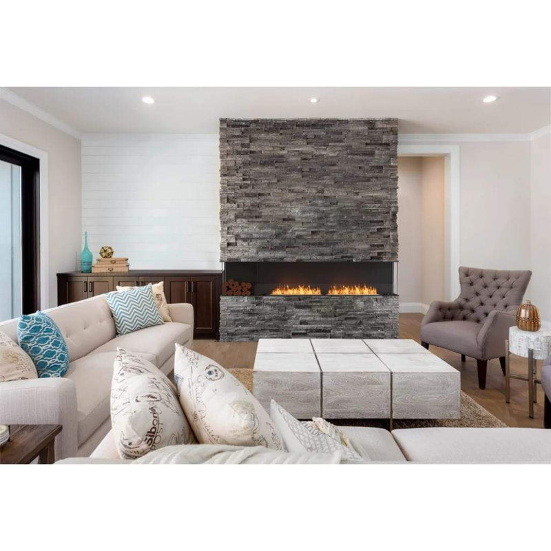 MAD Design Group EcoSmart Fire 89" Flex 86BY Bay Ethanol Fireplace Insert with Decorative Box by - Packaging View