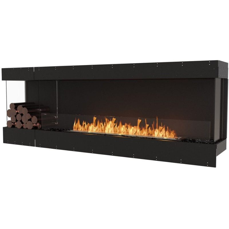 MAD Design Group EcoSmart Fire 89" Flex 86BY Bay Ethanol Fireplace Insert with Decorative Box by - Detail View