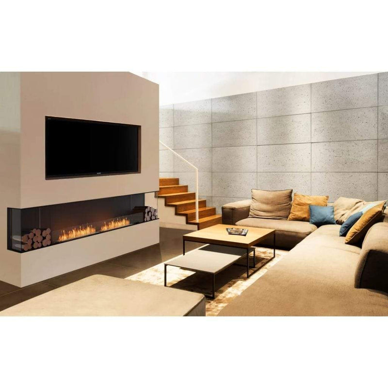 MAD Design Group EcoSmart Fire 89" Flex 86BY Bay Ethanol Fireplace Insert with Decorative Box by - Connection Detail