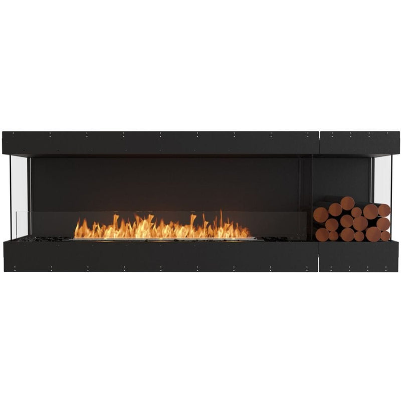 MAD Design Group EcoSmart Fire 89" Flex 86BY Bay Ethanol Fireplace Insert with Decorative Box by - Close-Up