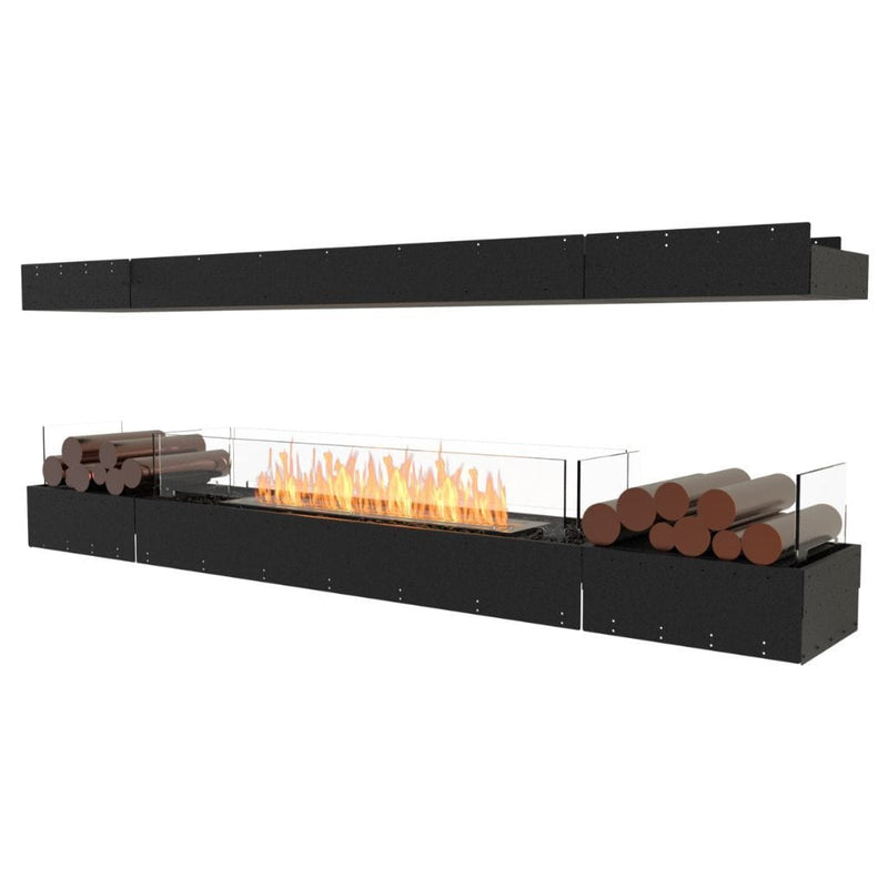 MAD Design Group EcoSmart Fire 89" Flex 86IL Island Ethanol Fireplace Insert with Decorative Box by - Rear View