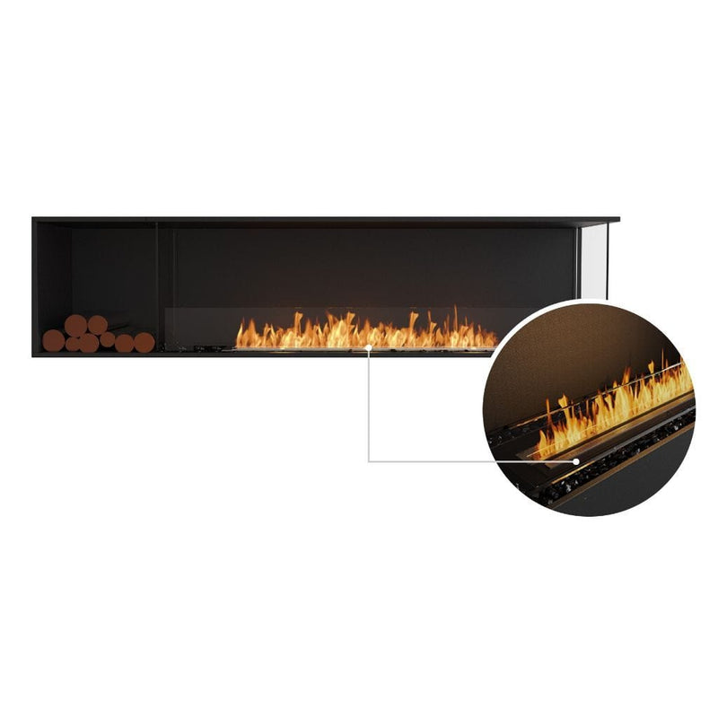 MAD Design Group EcoSmart Fire 91" Flex 86LC/86RC Ethanol Fireplace Insert with Decorative Box by - Label View